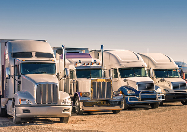 temporary semi-truck parking